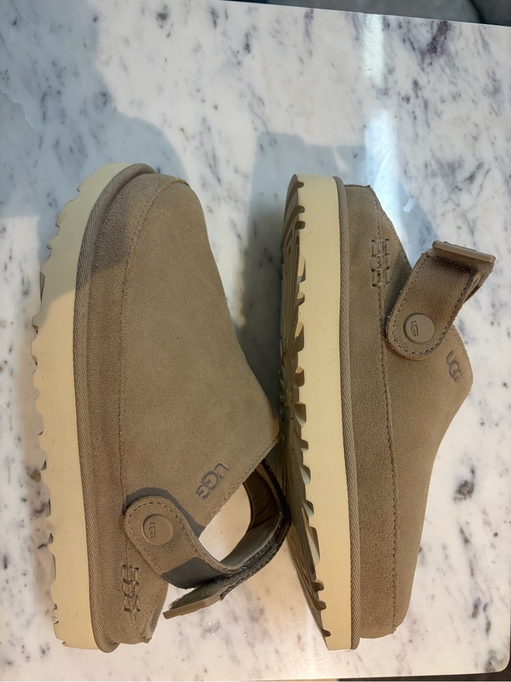UGG women’s Tan Slip-On Shoes with Adjustable Strap - Picture 5 of 6
